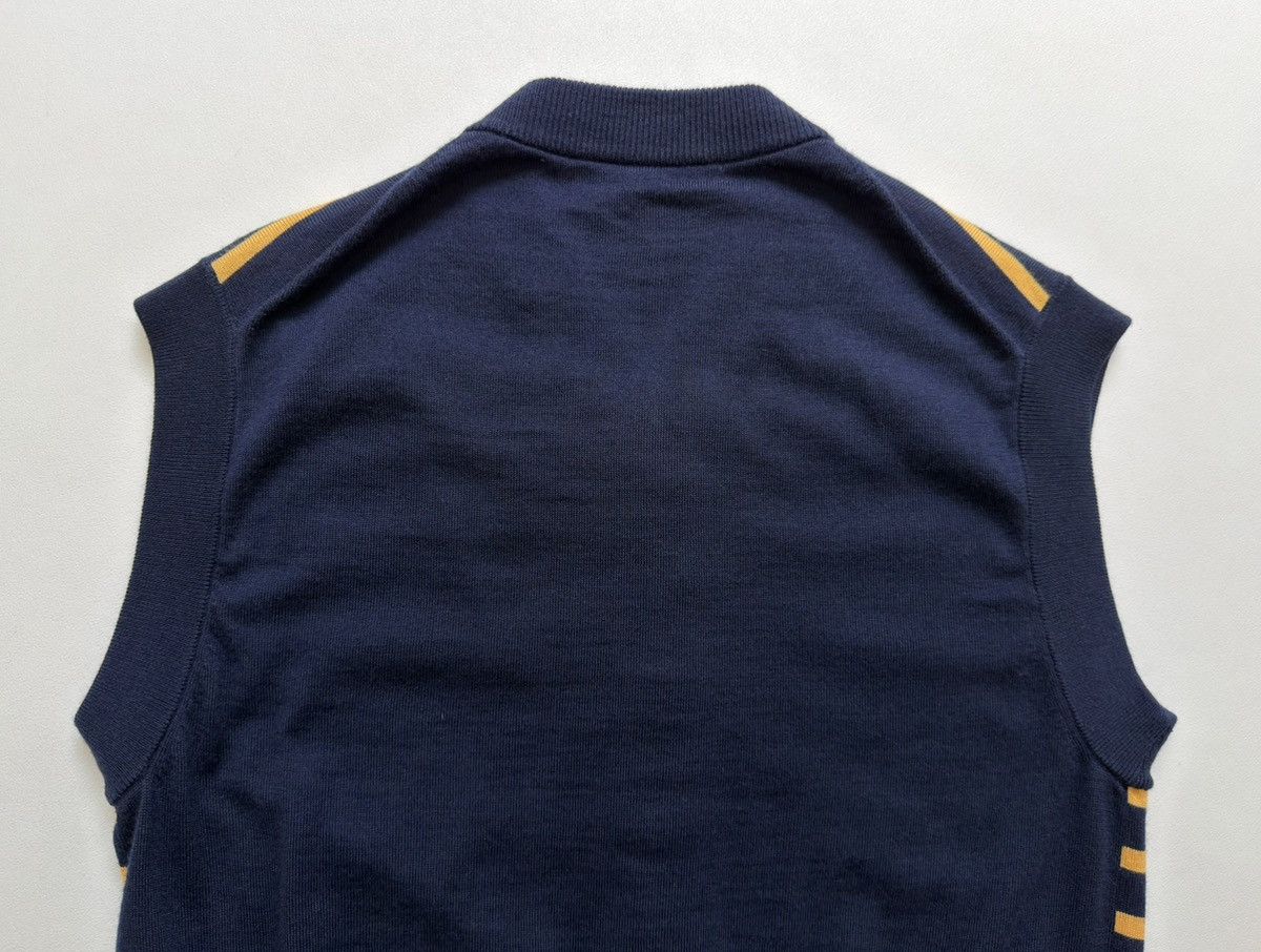 Wales Bonner ‘Kamau’ Blue/Yellow Striped Wool Cardigan Size US M / EU 48-50 / 2 - 14 Thumbnail