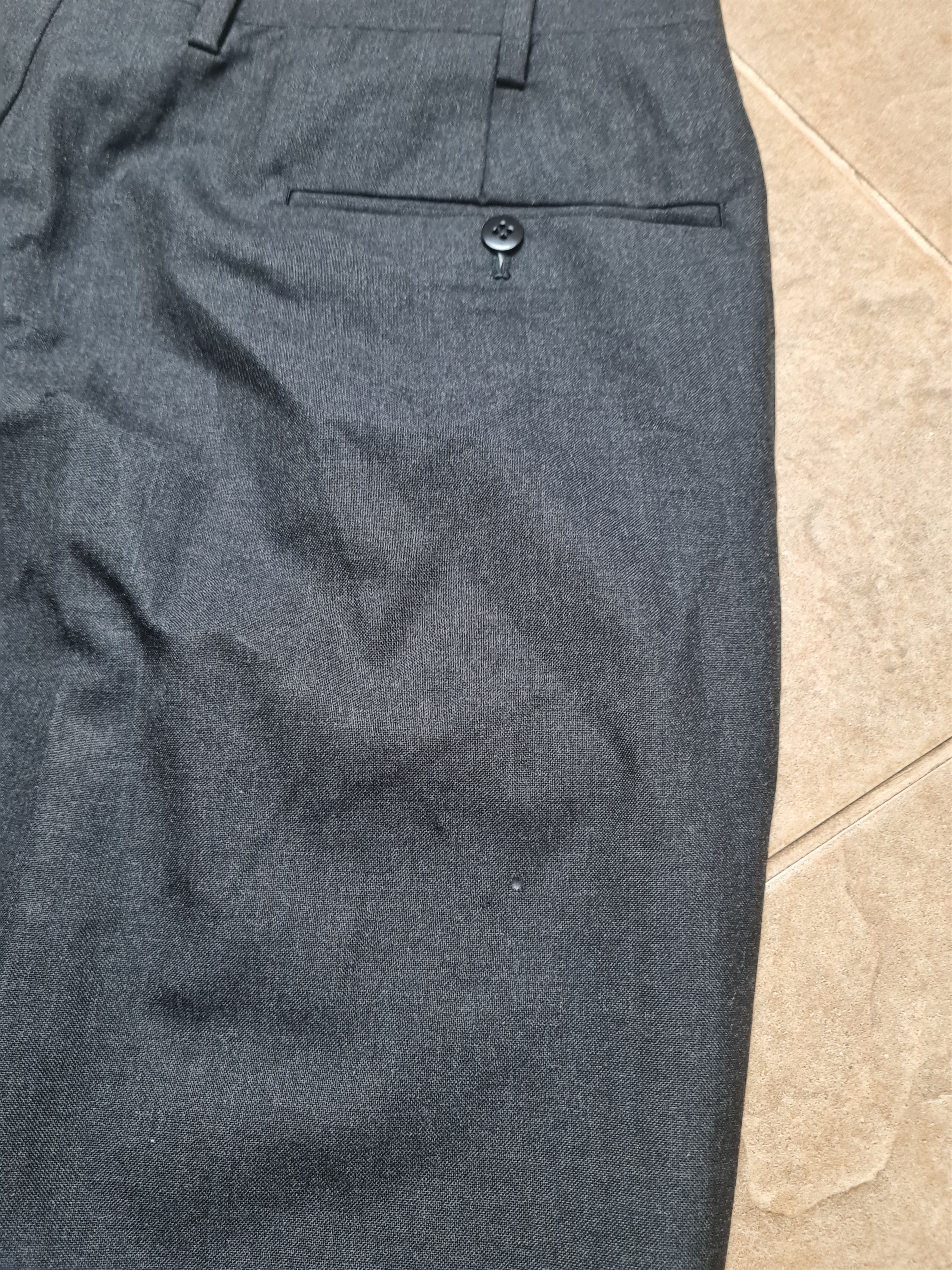Kiton Kiton Napoli Charcoal Gray-Black Premium Wool Dress Trouses Size US 38 / EU 54 - 10 Thumbnail