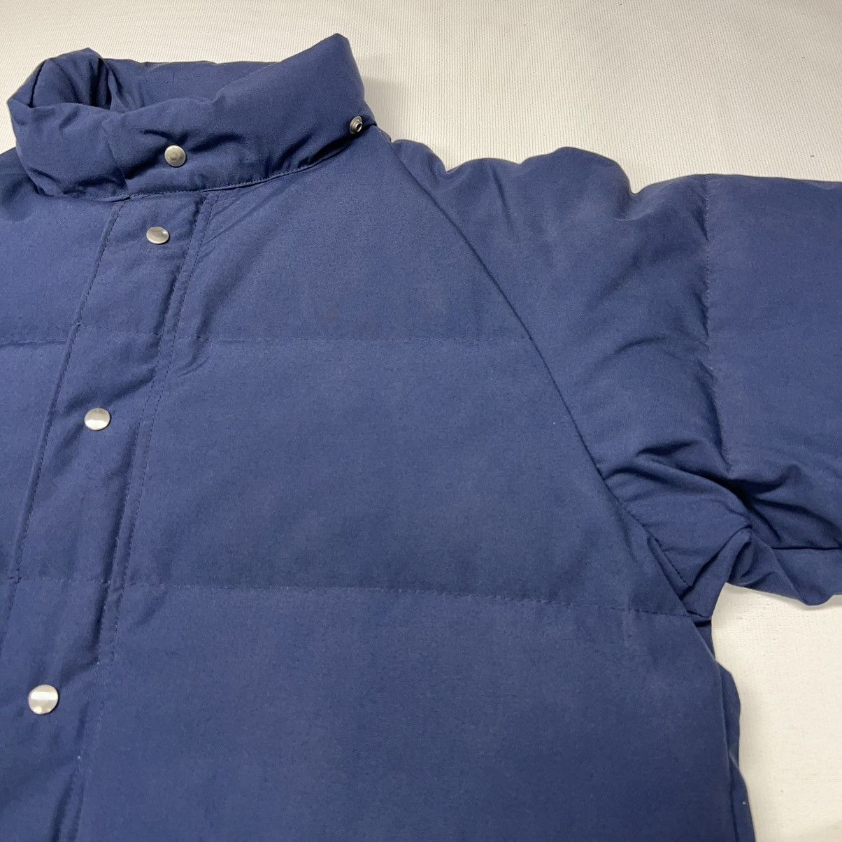 Vintage VTG 10X Down Jacket Blue Puffer Coat Zip Pocket Work Retro Size US XL / EU 56 / 4 - 6 Thumbnail