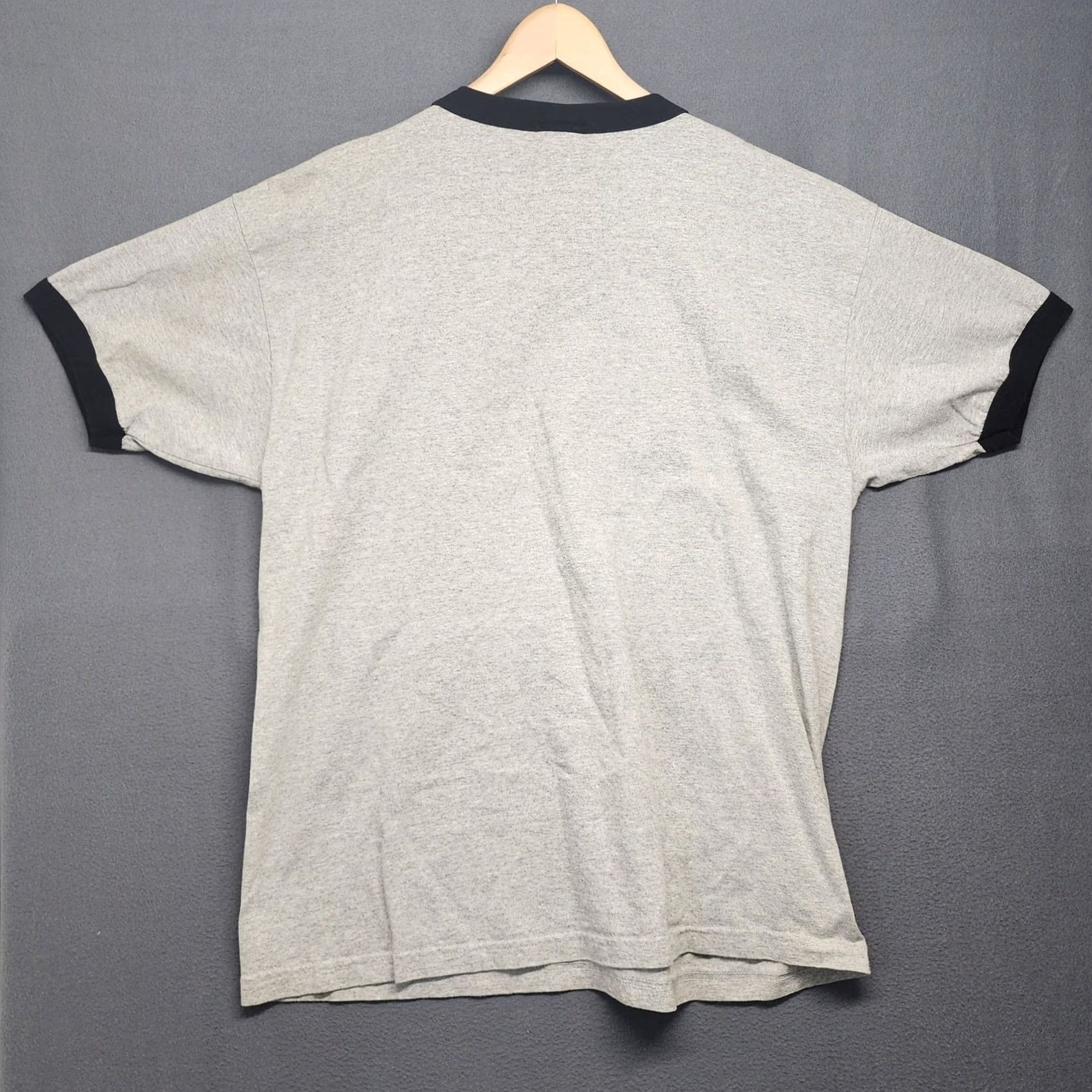 Disney VINTAGE Mickey Mouse Club Member Disney Store T-Shirt Women 2XL Gray Ringer Short Sleeve Crew Neck Spring Summer Mens/Womens Size XXL / US 16-18 / IT 52-54 - 2 Thumbnail