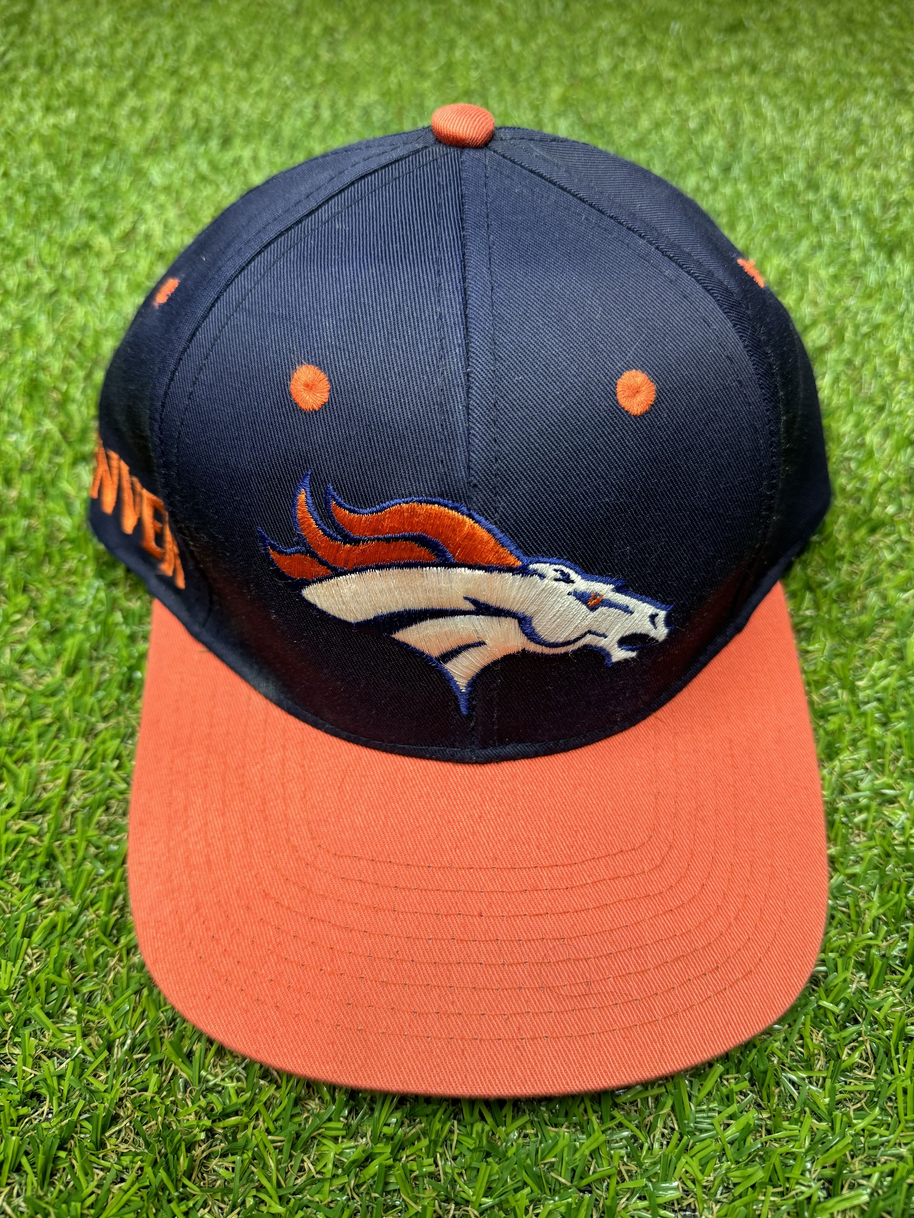 NFL × Twins Enterprise Inc. Denver Bronco Blue with Orange Bill NFL Twins Enterprise Hat Size ONE SIZE - 1 Thumbnail