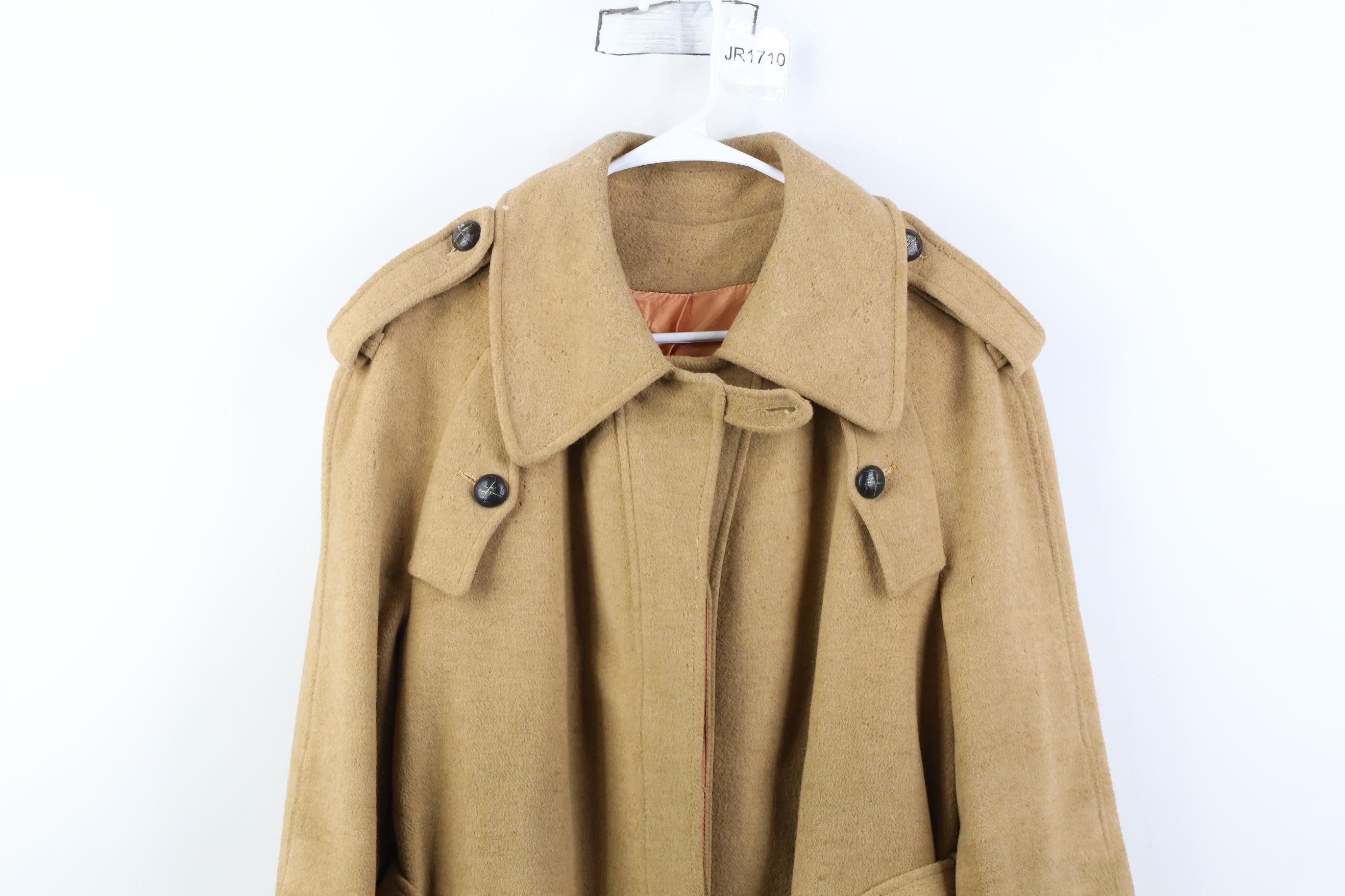 Vintage Vintage 80s 90s Streetwear Heavy Belted Military Coat USA Size XL / US 12-14 / IT 48-50 - 2 Thumbnail