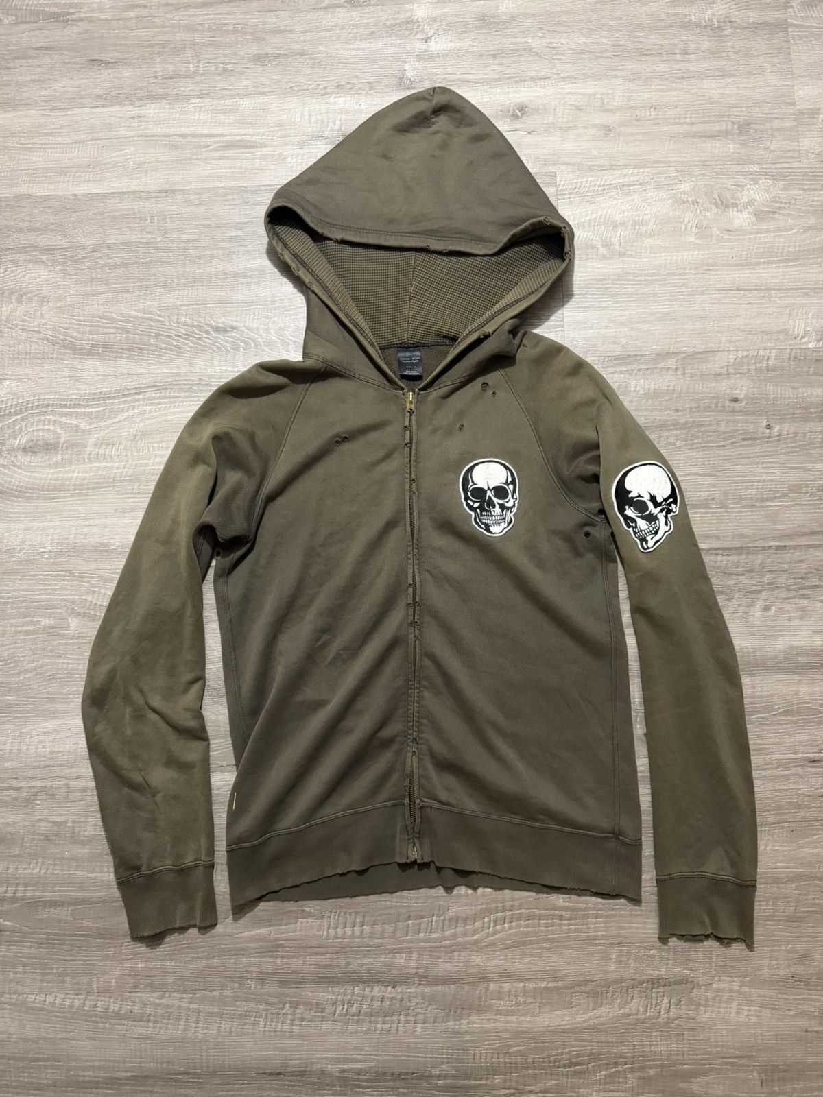 Number (N)ine 04ss Number nine skull zip hoodie archive size 2