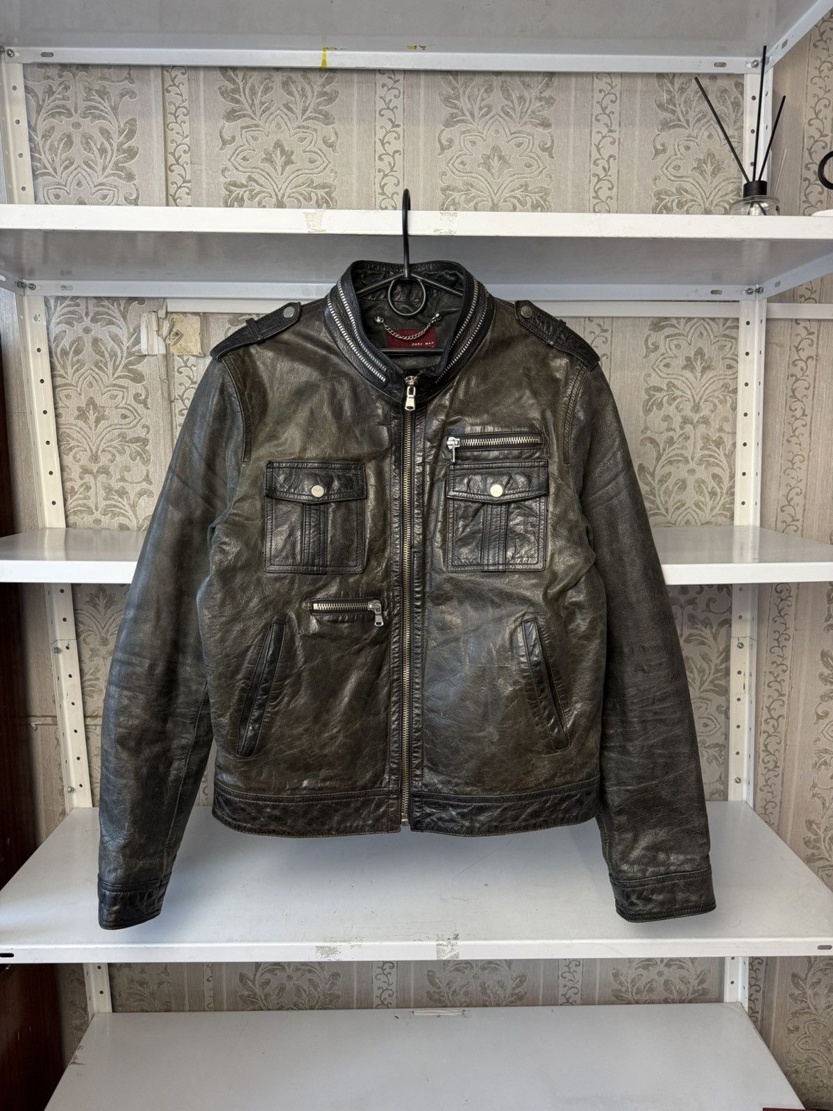 Leather Crazy True Vintage Cycle Rider Leather Jacket Biker Rare Y2K Size US L / EU 52-54 / 3 - 1 Thumbnail