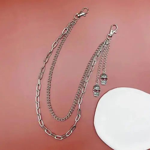 Other Multilayer Tassel Skull Waist Chain Link Size ONE SIZE - 2 Thumbnail