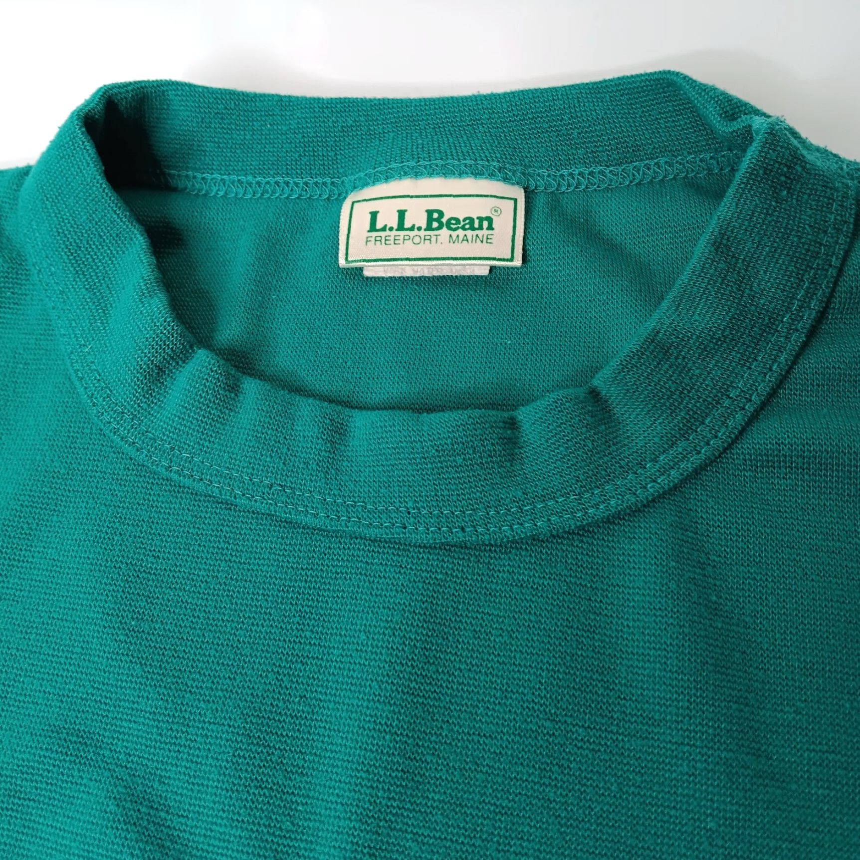 Vintage VINTAGE L.L. Bean Baselayer Shirt Men Large Green Long Sleeve Polyester Lycra USA Size US L / EU 52-54 / 3 - 2 Thumbnail
