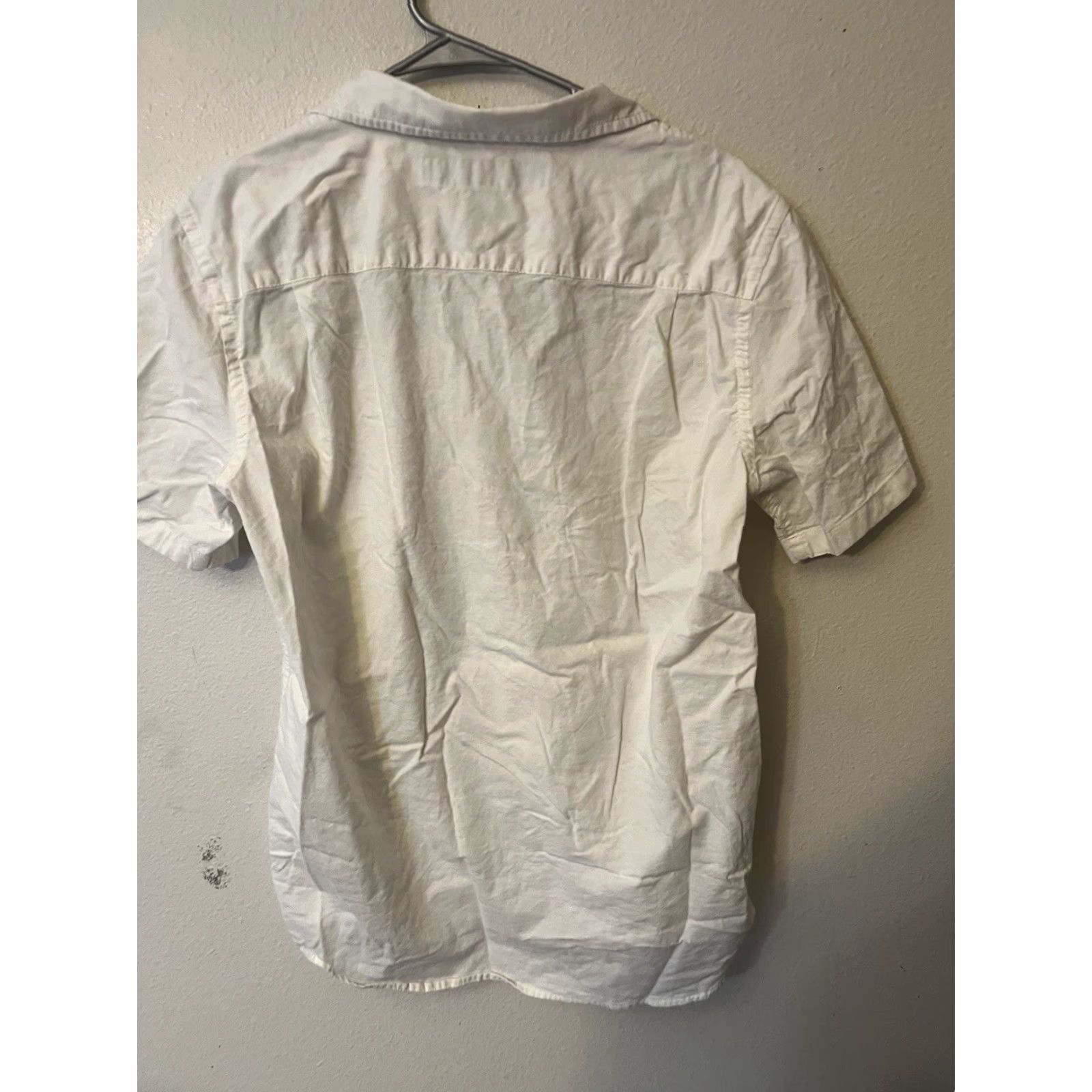 Old Navy Old Navy Shirt Mens M White Button-Down Short Sleeve Coastal Minimalist Size US M / EU 48-50 / 2 - 2 Thumbnail