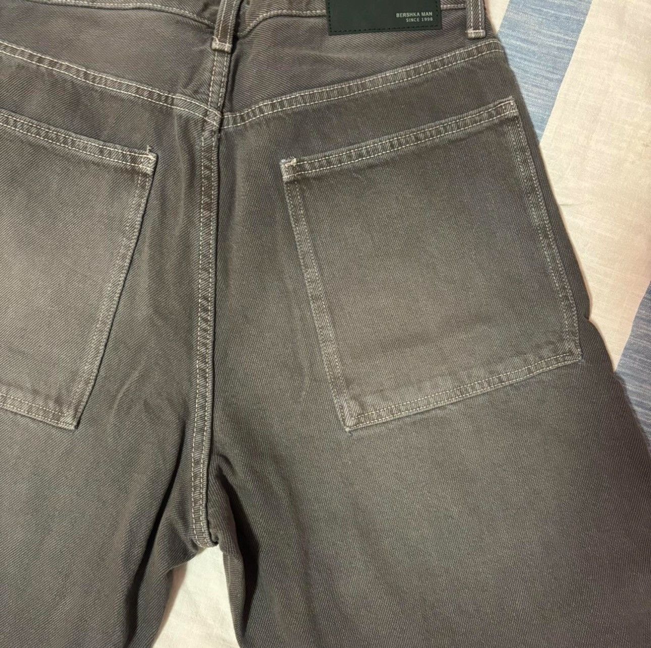 Bershka Baggy bershka denim grey jeans Size US 30 / EU 46 - 3 Thumbnail