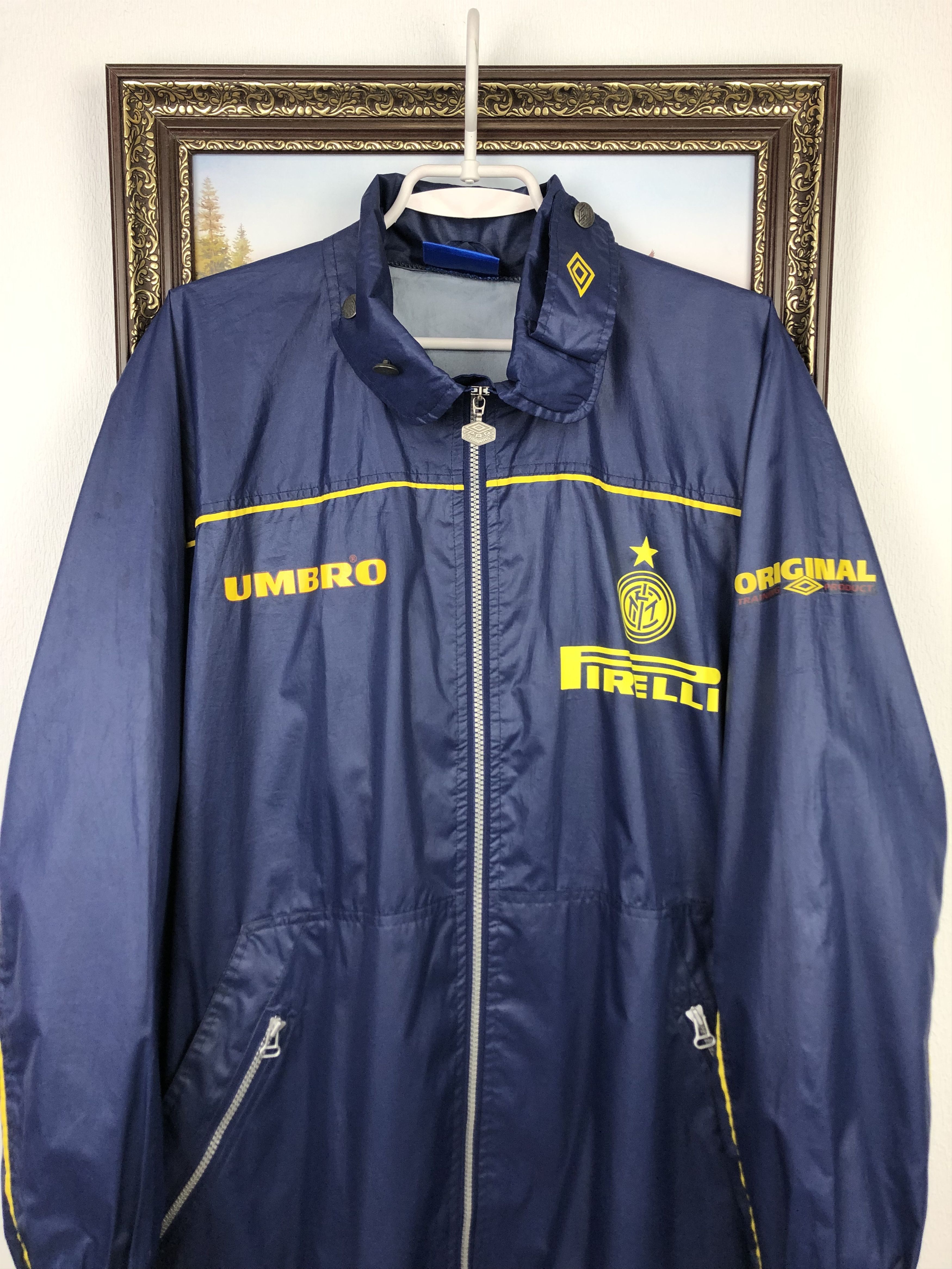 Umbro Vintage 90's Inter Milan Football Jacket Soccer Windbreaker Size US L / EU 52-54 / 3 - 2 Thumbnail