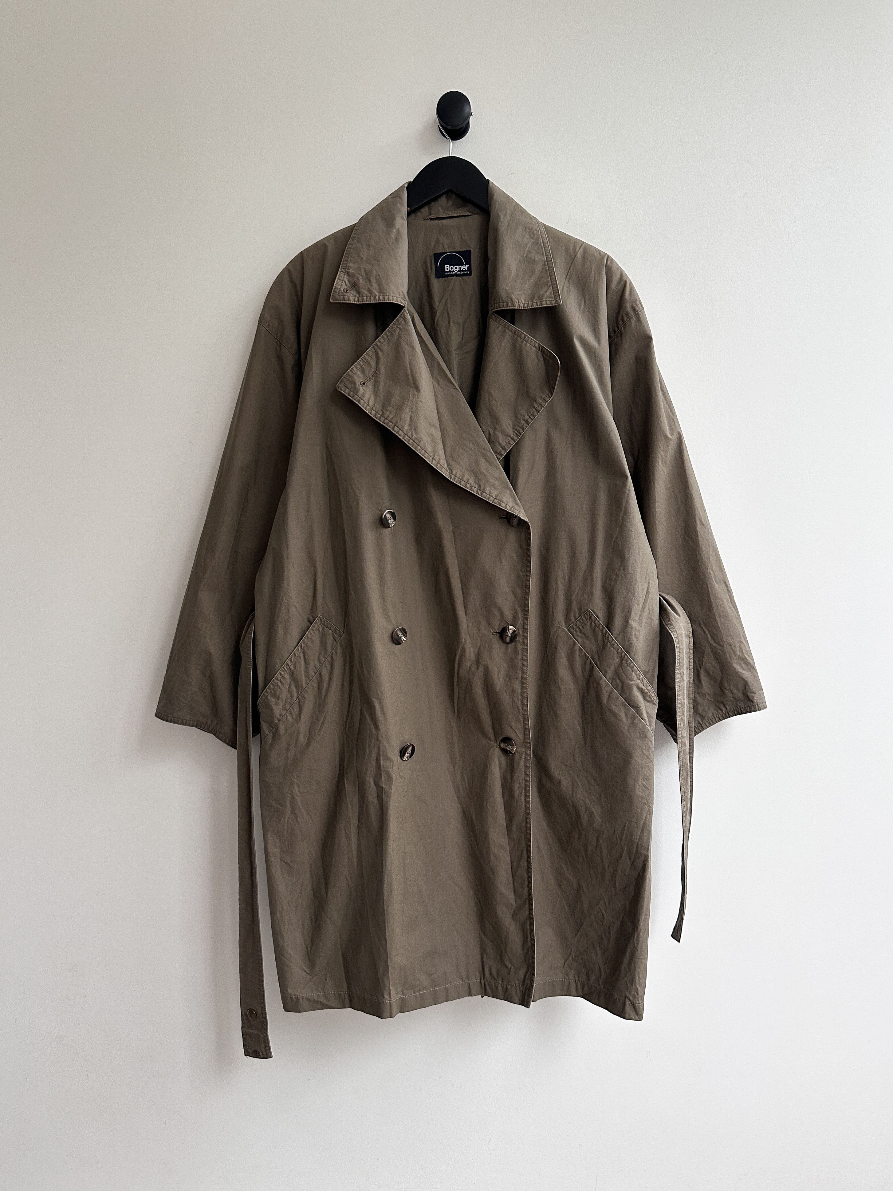 Bogner Bogner Beige Trench Coat Jacket Size L / US 10 / IT 46 - 1 Thumbnail