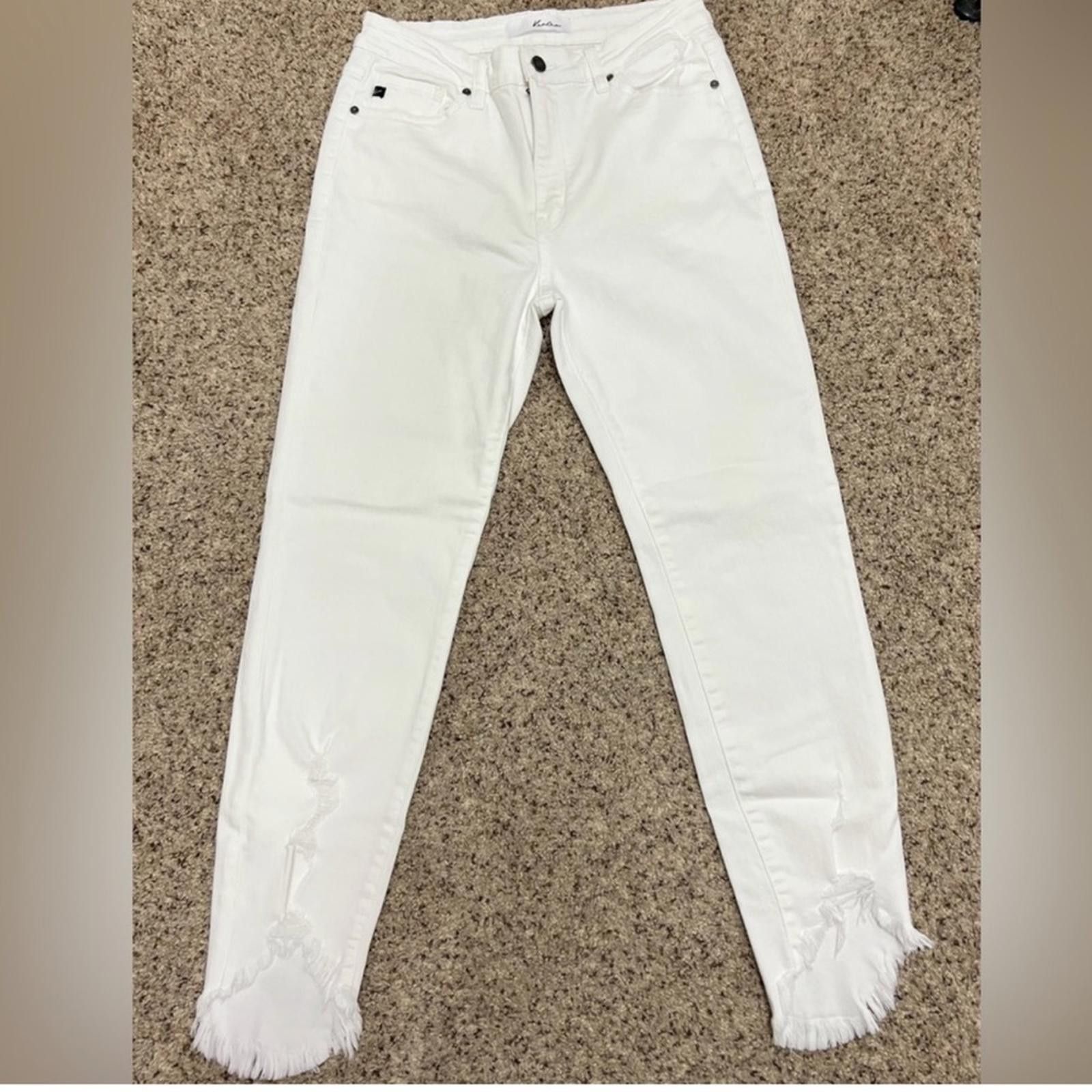 Kancan USA Kancan 11/29 White Denim stretch Jeans denim White Jeans Size 29" - 1 Thumbnail