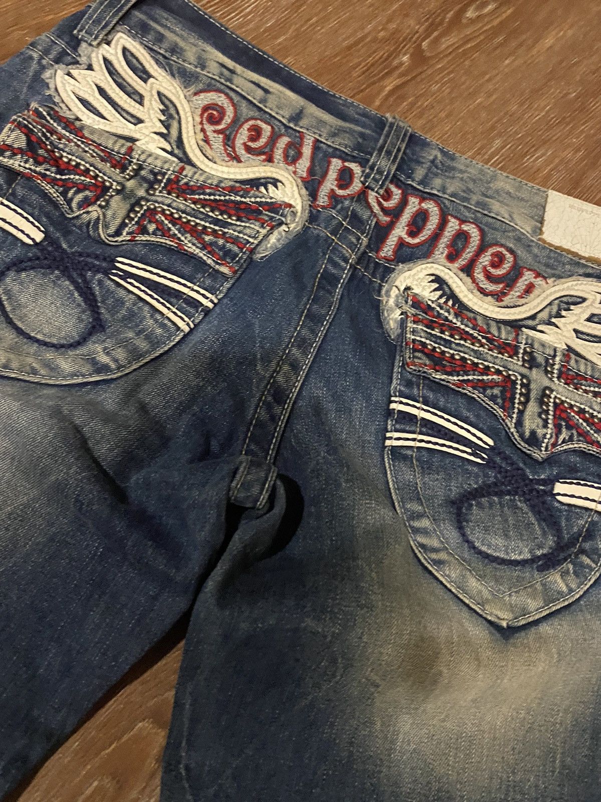 Hysteric Glamour Flare jeans redpepper distressed Boot cut Size 32" / US 10 / IT 46 - 2 Thumbnail