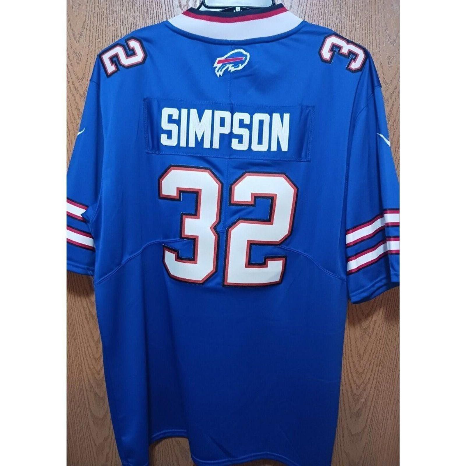 Nike OJ Simpson (Nike)-(Bills)-(Jersey)-(Blue)-(Size XL)-$110.00 Size ONE SIZE - 3 Thumbnail