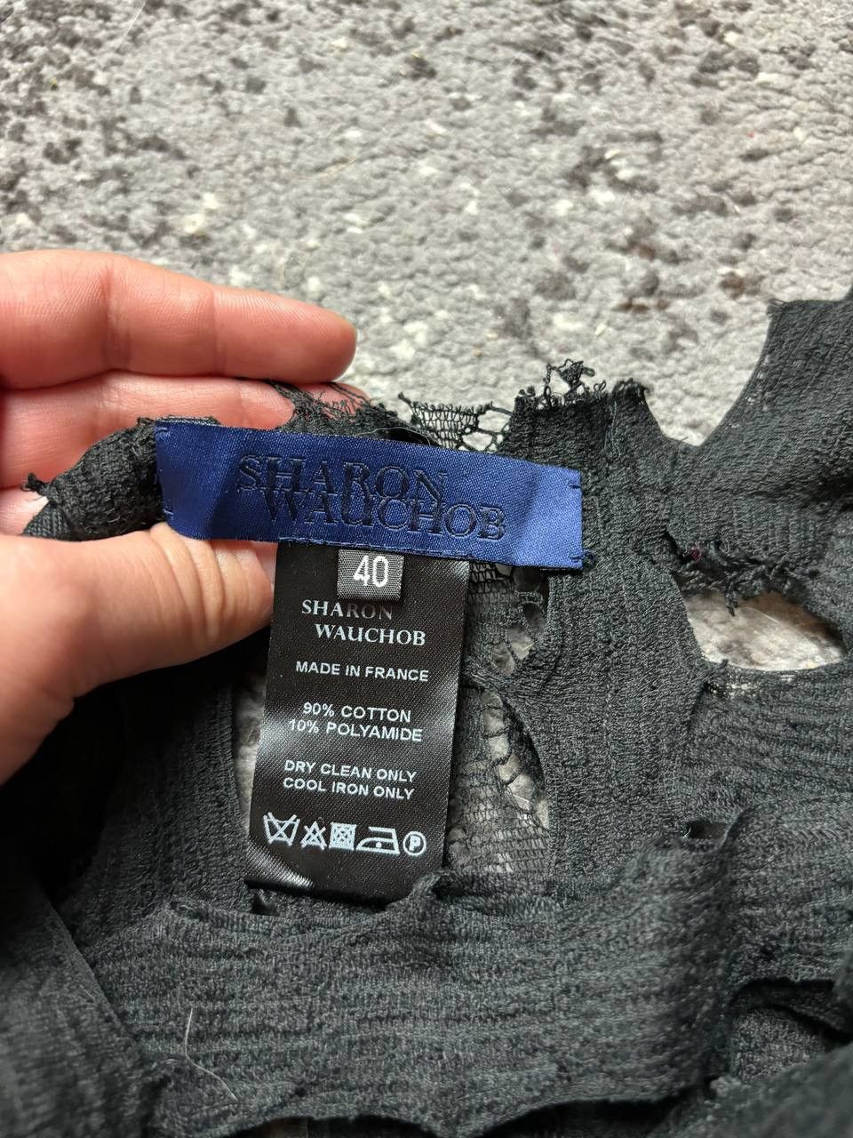 If Six Was Nine × Japanese Brand Vintage Sharon Wauchob y2k crocet beach opium black dress 00 Size US S / EU 44-46 / 1 - 3 Thumbnail