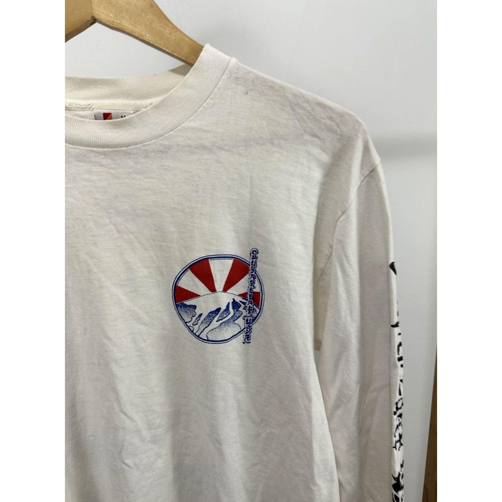 Vintage VTG 80s Sugarloaf The Land Of The Rising Sun Dead Long Sleeve T-Shirt M White Mens UPC Size US M / EU 48-50 / 2 - 8 Thumbnail