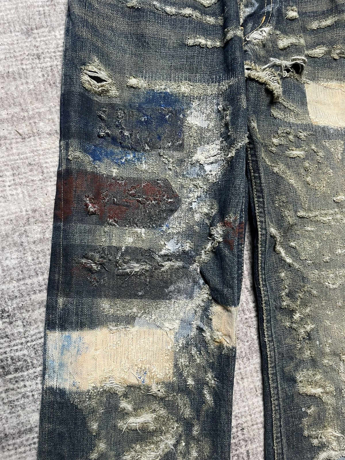Le Grande Bleu (L.G.B.) L.G.B. distressed Jeans Size US 28 / EU 44 - 3 Thumbnail