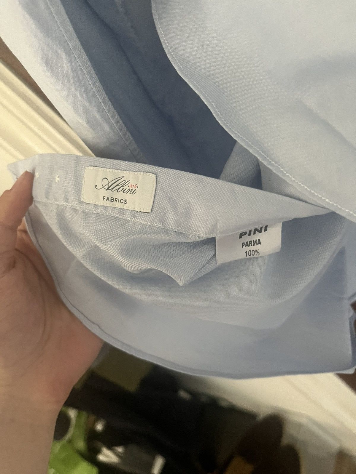 Pini Parma Pini Parma cotton blue size 42 16.5 Size US L / EU 52-54 / 3 - 3 Thumbnail