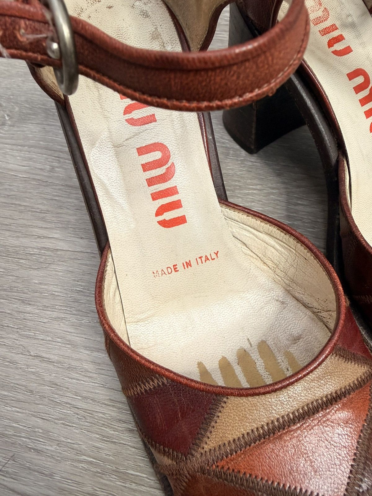 Miu Miu Miu Miu patchwork chunky heel Size US 6.5 / IT 36.5 - 4 Thumbnail