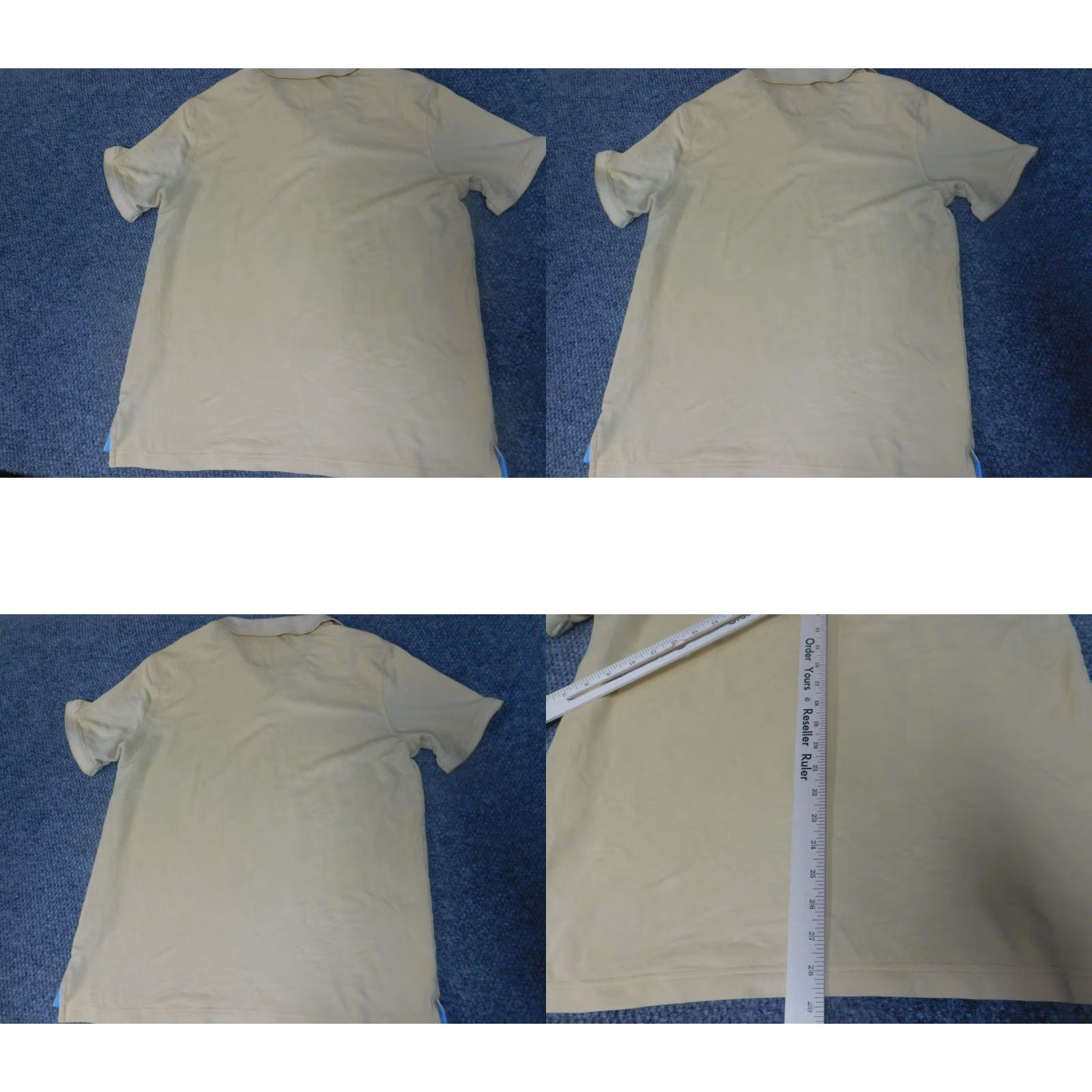 Izod IZOD Mens Polo Shirt Large Yellow Striped Short Sleeve Collar Knit Cotton Regular Golf Classic Vintage: No (adjusted to fit allowed characters) Size US L / EU 52-54 / 3 - 8 Thumbnail