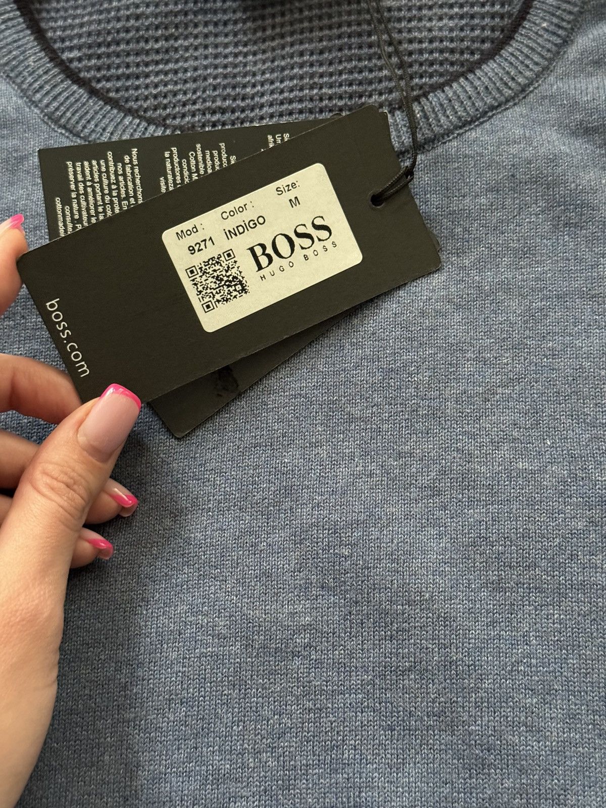 Designer × Hugo Boss Hugo Boss NWT knit logo sweater Size US M / EU 48-50 / 2 - 6 Thumbnail