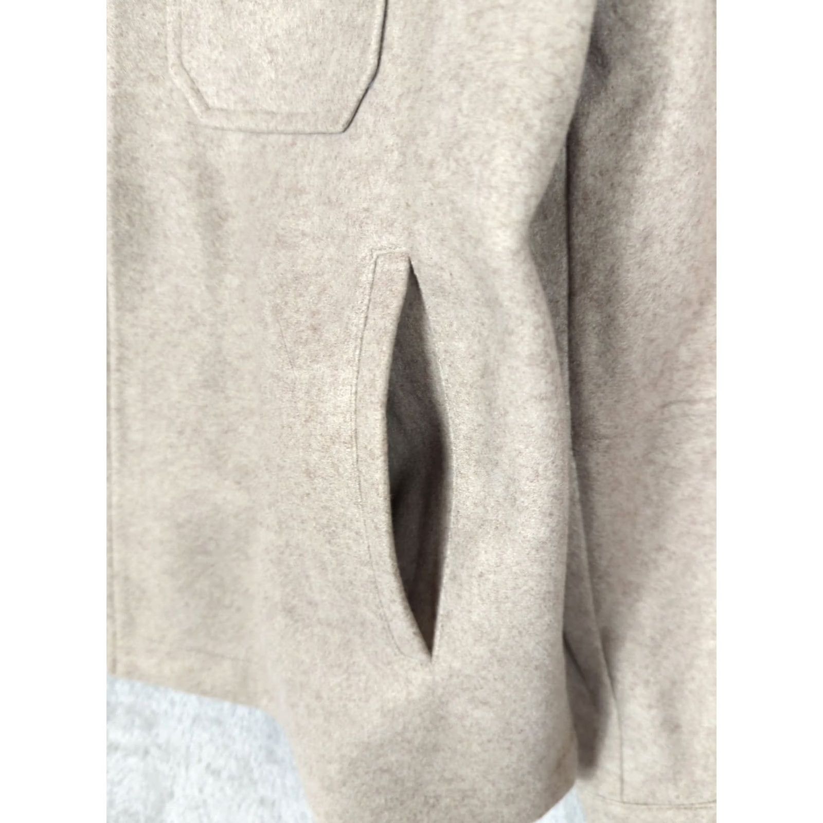 AVEC LES FILLES VINTAGE Anthropologie Avec Les Filles Jacket Womens L Oatmeal Relaxed fit Minimalist Size L / US 10 / IT 46 - 7 Thumbnail