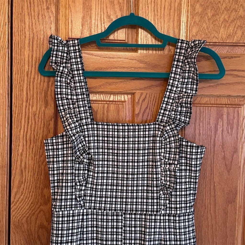 Urban Outfitters Urban Outfitters BDG Women's Checkered Jumpsuit M Ruffle Tr Size M / US 6-8 / IT 42-44 - 3 Thumbnail