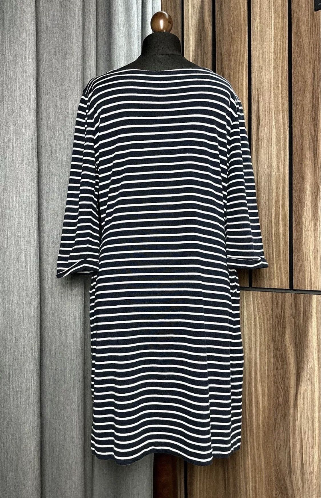 Barbour Barbour Women's Striped Dress Long Sleeve Size US 10 Size L / US 10 / IT 46 - 3 Thumbnail
