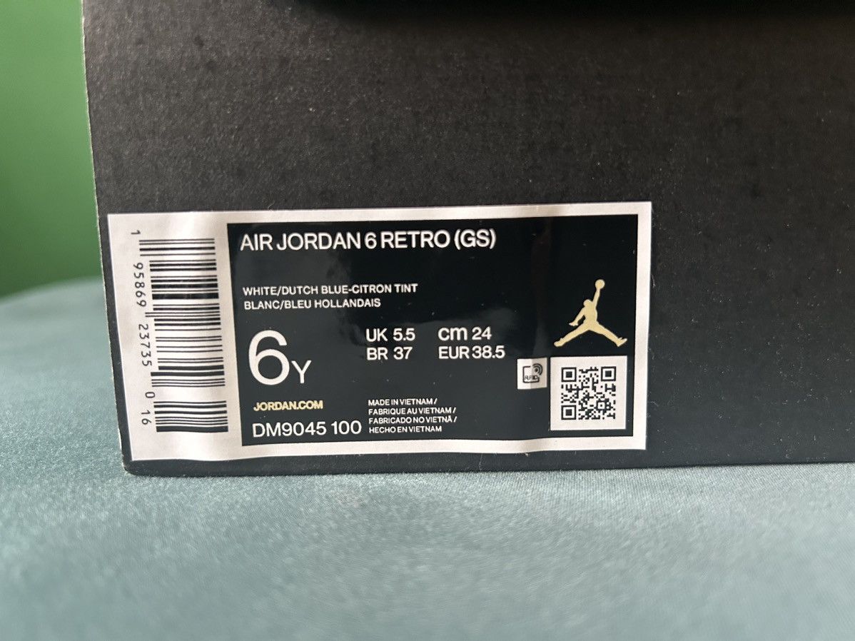 Jordan Brand Nike Air Jordan 6 Washed Denim 2022 Size US 6 / EU 39 - 6 Thumbnail