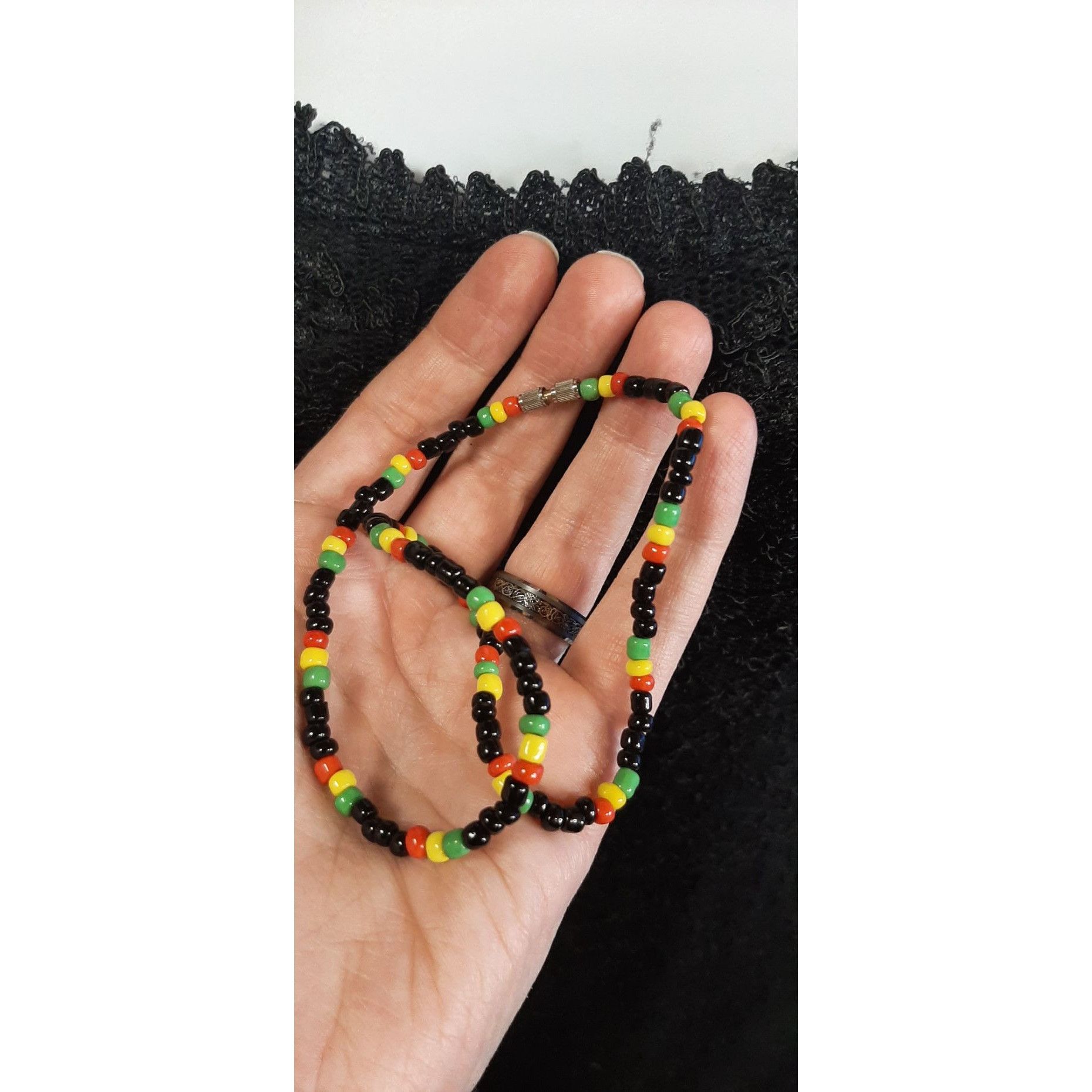 Other Vintage 90s Rasta-Inspired Beaded Necklace Size ONE SIZE - 2 Thumbnail