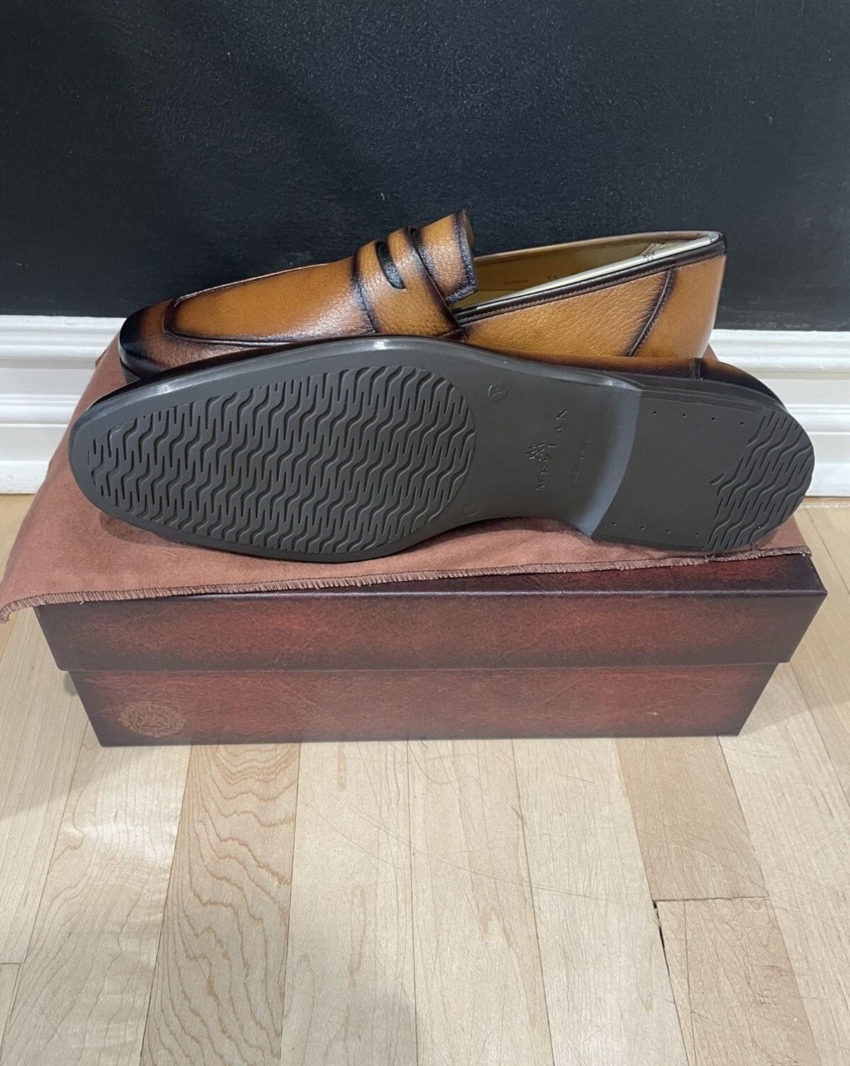 Mezlan Mezlan Loafers Cognac Size 11 with Box Size US 11 / EU 44 - 4 Thumbnail