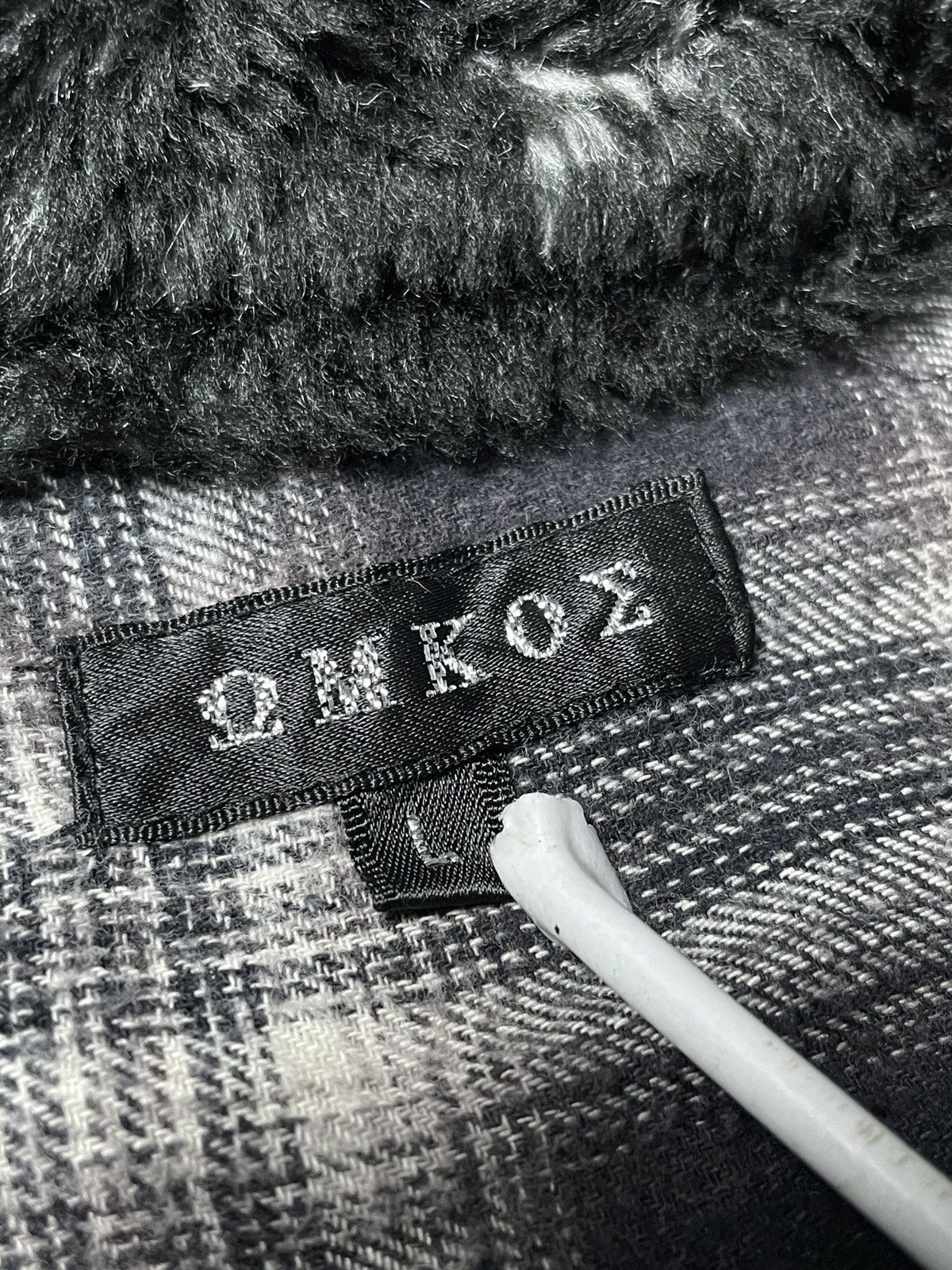 14th Addiction 2000’s Omkoe - Vkei Style Plaid Trim Fur Jacket Size US M / EU 48-50 / 2 - 11 Thumbnail