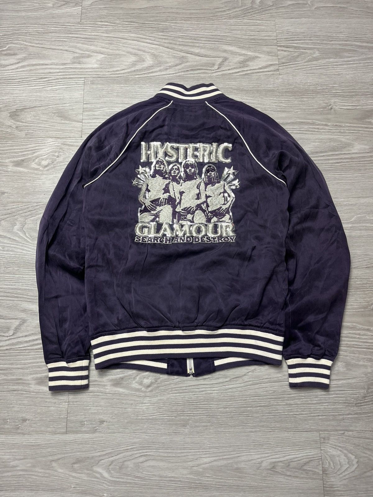Hysteric Glamour Hysteric Glamour Embroidered Silk Bomber Jacket Size M / US 6-8 / IT 42-44 - 1 Thumbnail