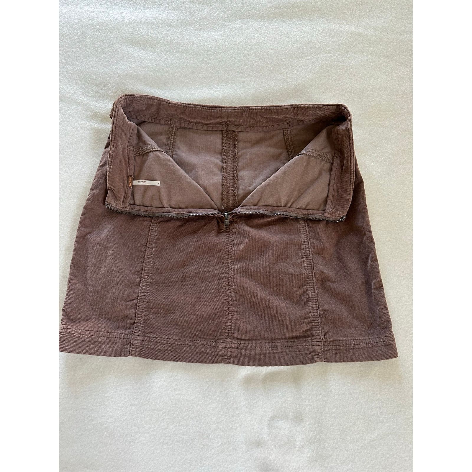 Free People Free People Modern Femme Corduroy Brown Mini Skirt Size 6 Size 28" / US 6 / IT 42 - 4 Thumbnail