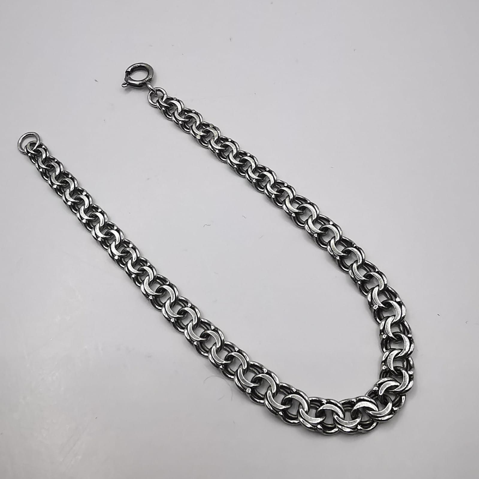 Sterling Silver Vintage Beautiful Bracelet Jewelry,925 Sterling Silver 9,09g Size ONE SIZE - 2 Thumbnail