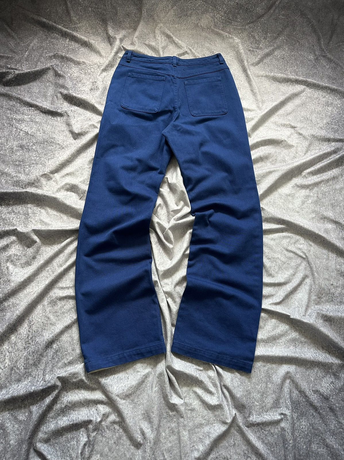 Paloma Wool Paloma Wool Dax Pant EU38 Cream Blue Straight High Waist Size 26" / US 2 / IT 38 - 14 Thumbnail