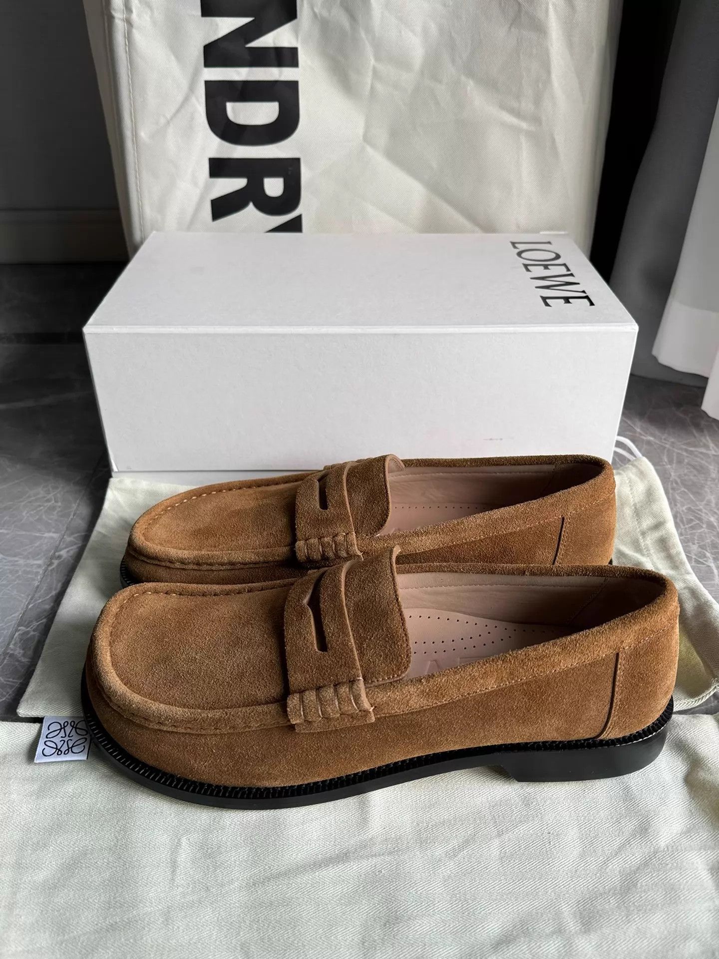 Loewe Loewe Campo suede loafers brown men's 40 Size US 7 / EU 40 - 1 Thumbnail