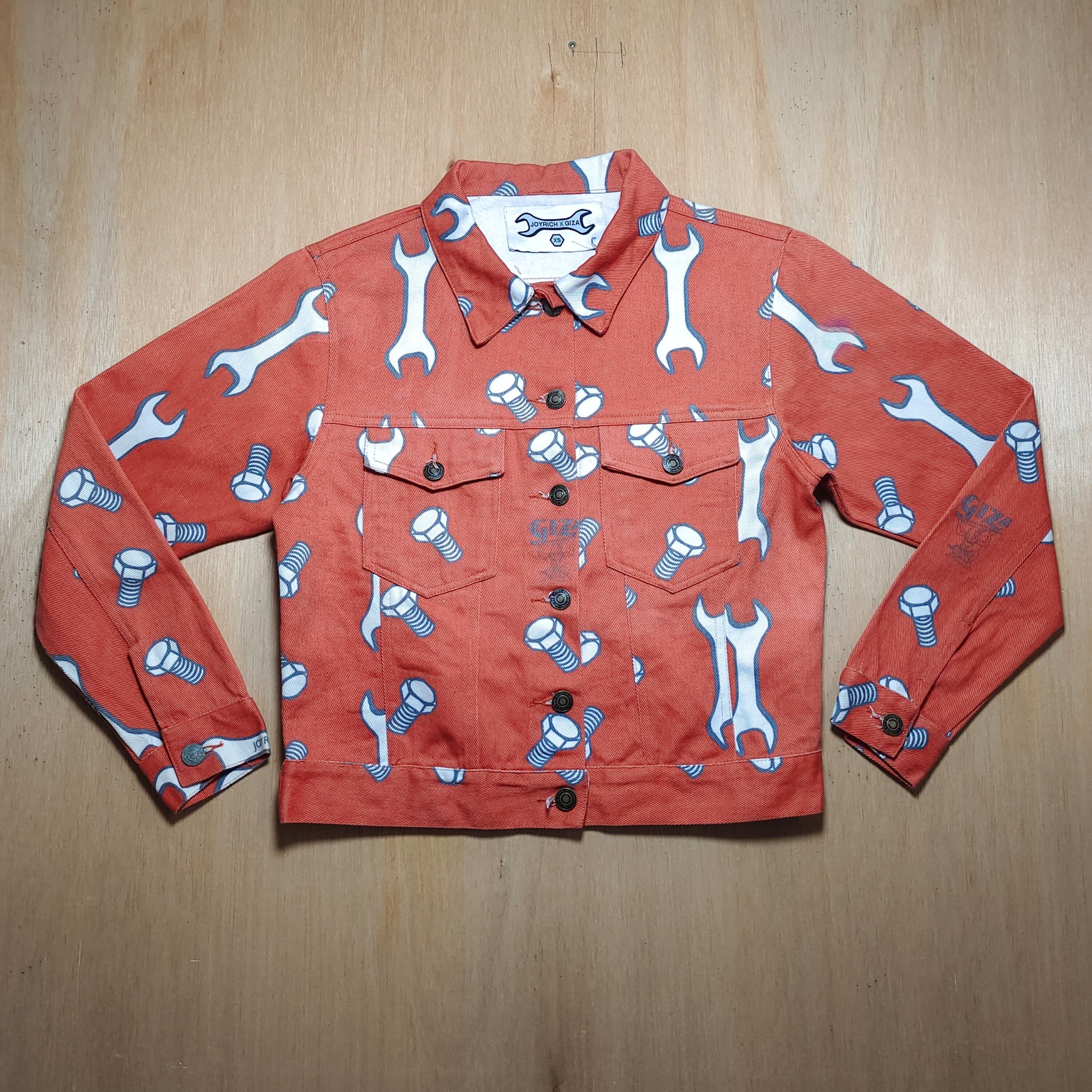 Joyrich JOYRICH X GIZA TRUCKER DENIM XS ORANGE JACKET Size XS / US 0-2 / IT 36-38 - 1 Thumbnail