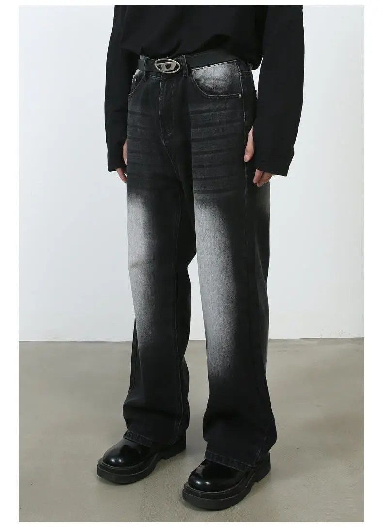 Japanese Brand × Jean Black Baggy Faded Denim Jeans Size US 28 / EU 44 - 4 Thumbnail