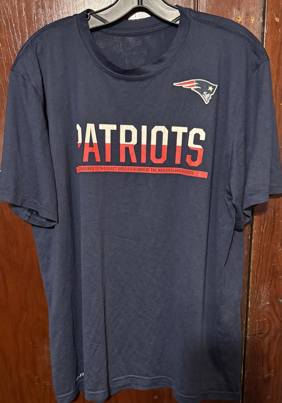 Nike New England Patriots T Shirt Men XL Blue Nike Tee NFL Size ONE SIZE - 1 Thumbnail