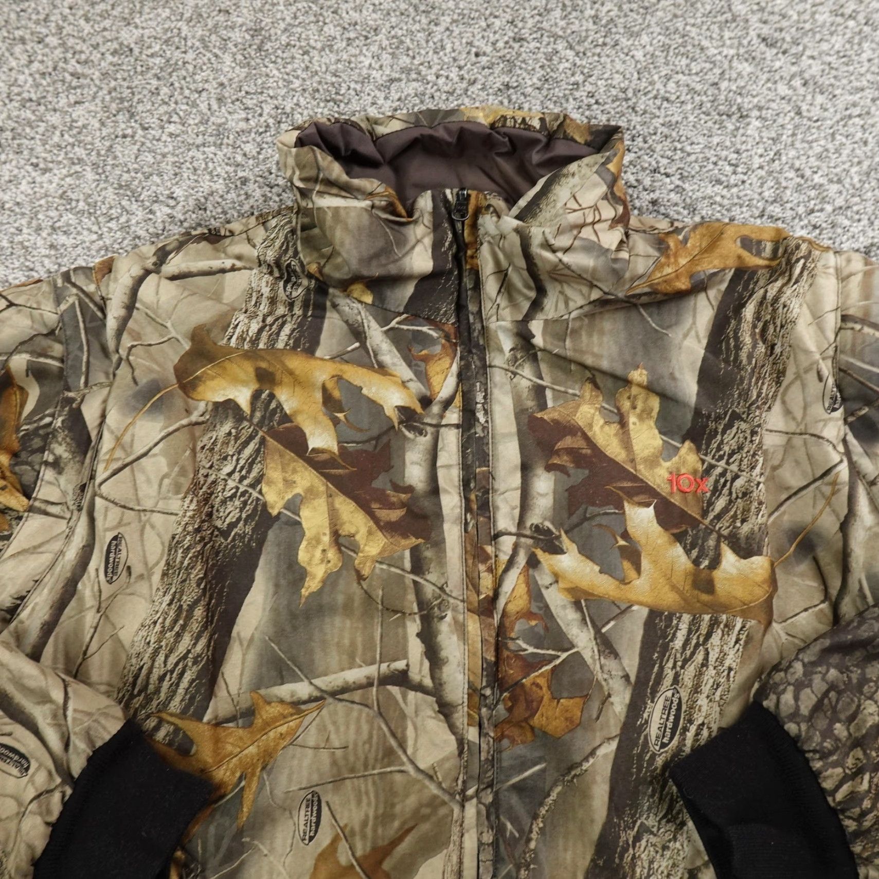 Realtree VTG Realtree Hardwoods Jacket Mens L Brown Camouflage 10X Reversible Zip Puffer Insulated 90s Size US L / EU 52-54 / 3 - 2 Thumbnail