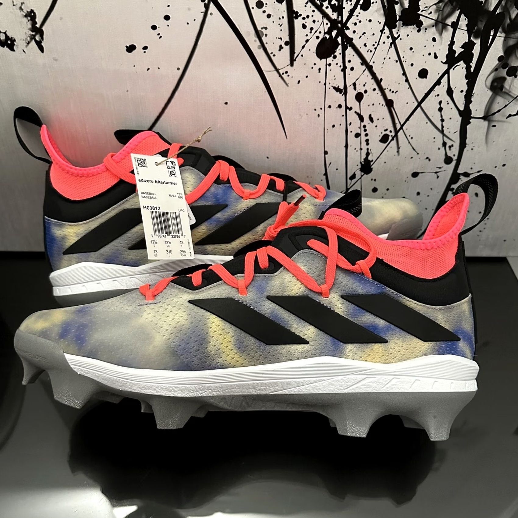 Adidas adidas Daniel Patrick Tatis Jr Baseball Cleats Tie Dye Mens 13 H03813 Size US 13 / EU 46 - 5 Thumbnail