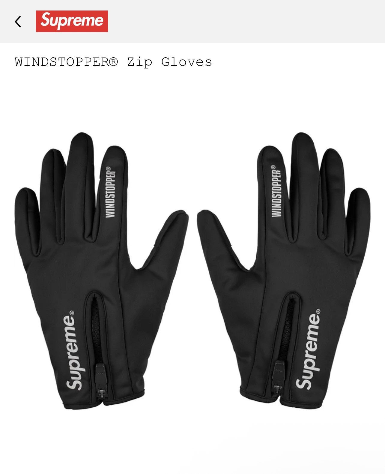 Spyder × Supreme Supreme x Spyder Gloves 'Black' | Grailed