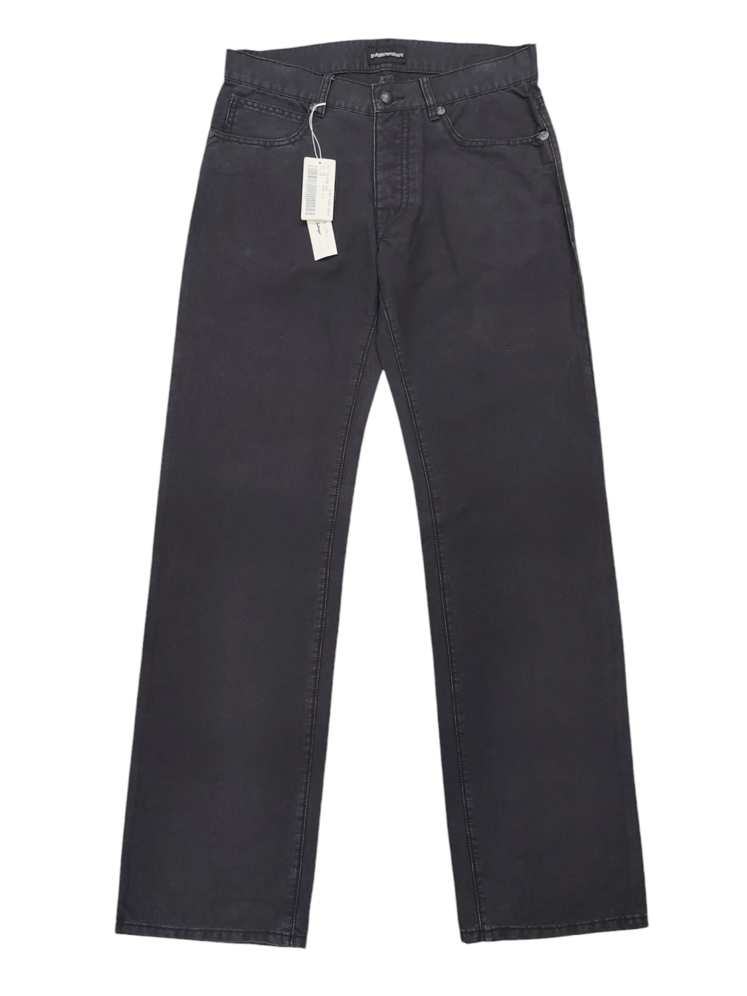 Emporio Armani Emporio Armani🔥Y2K Dark Black Minimal Baggy Trouser Size US 31 - 1 Thumbnail
