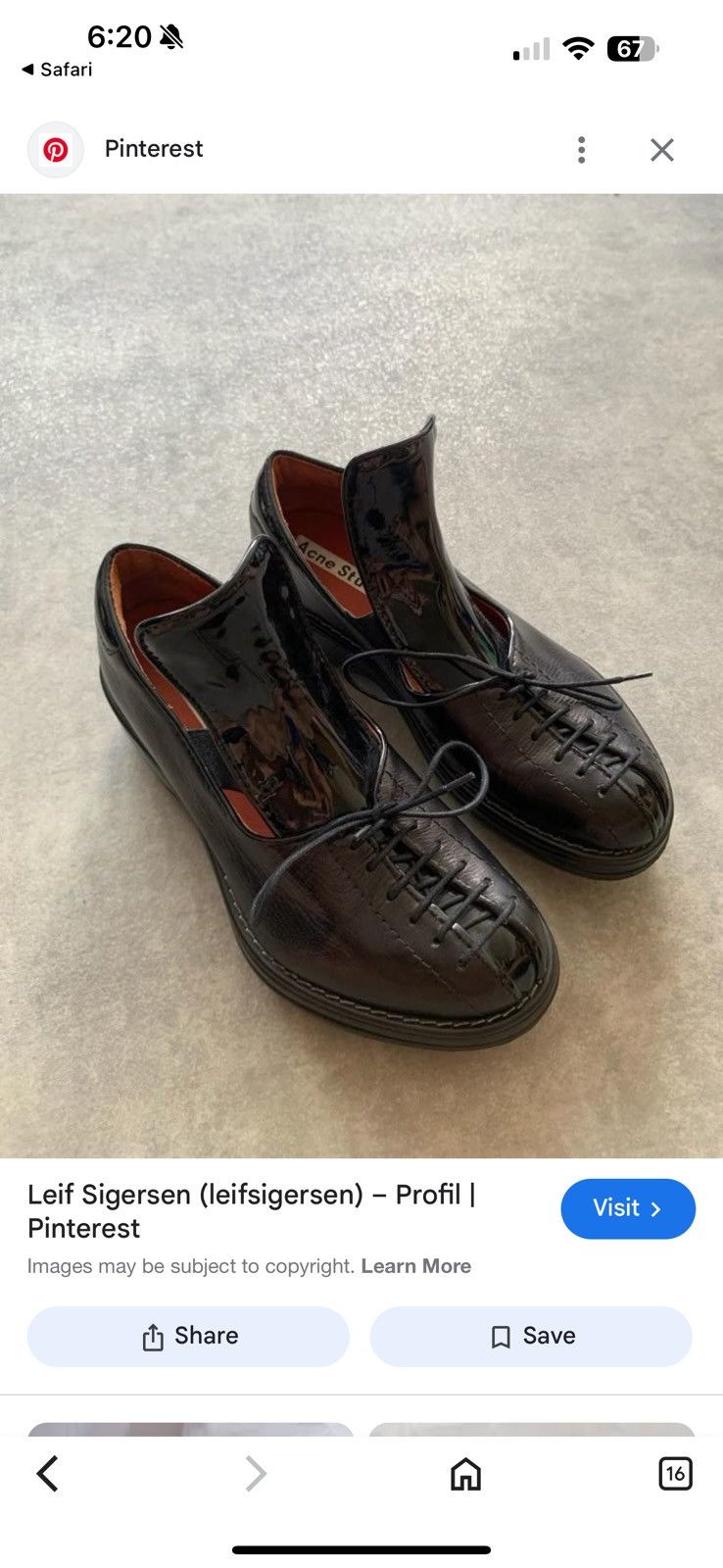 Acne Studios Acne Studios Front Lace Up Leather Shoes Size US 6 / IT 36 - 3 Thumbnail