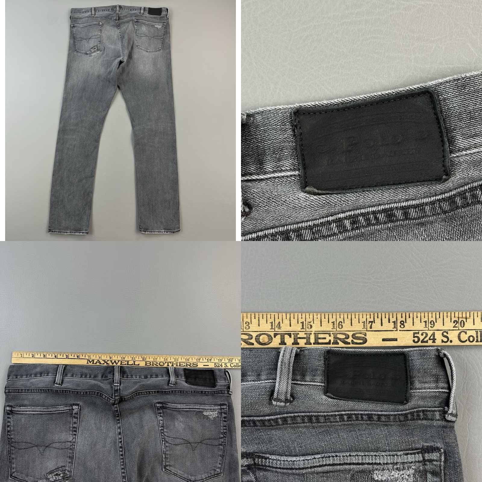 Polo Ralph Lauren Polo Ralph Lauren Jeans Mens 38x32 Charcoal Wash Sullivan Slim Distressed Casual Jeans Size US M / EU 48-50 / 2 - 9 Thumbnail