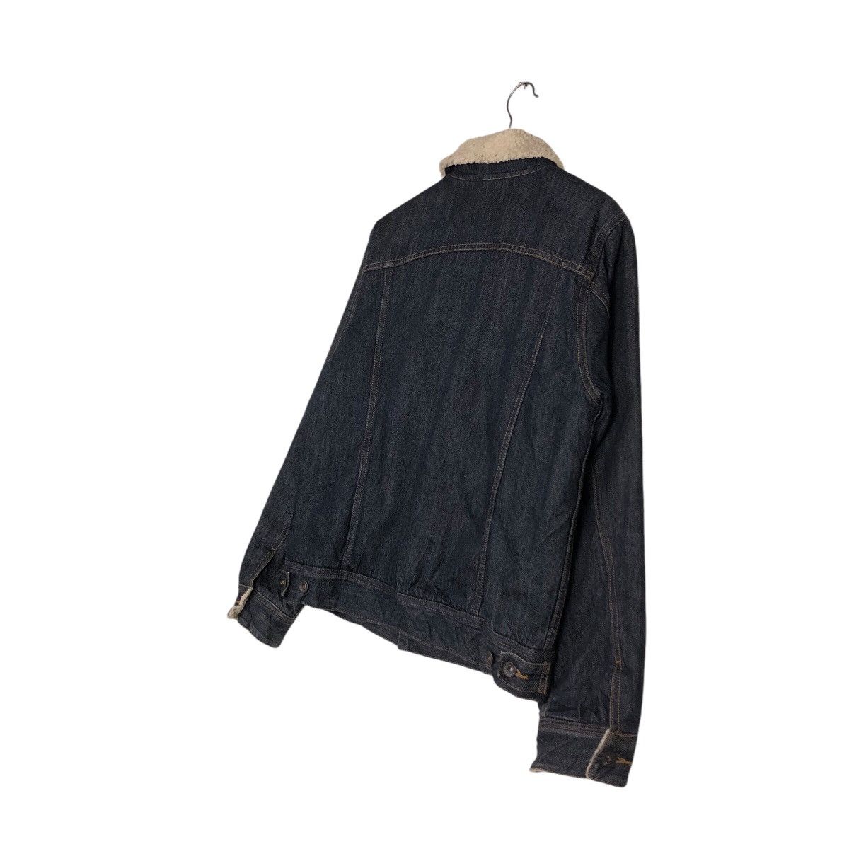 Japanese Brand 📌Vintage Trucker Denim Jacket Gu Japan Sherpa Shearling Size US M / EU 48-50 / 2 - 11 Thumbnail