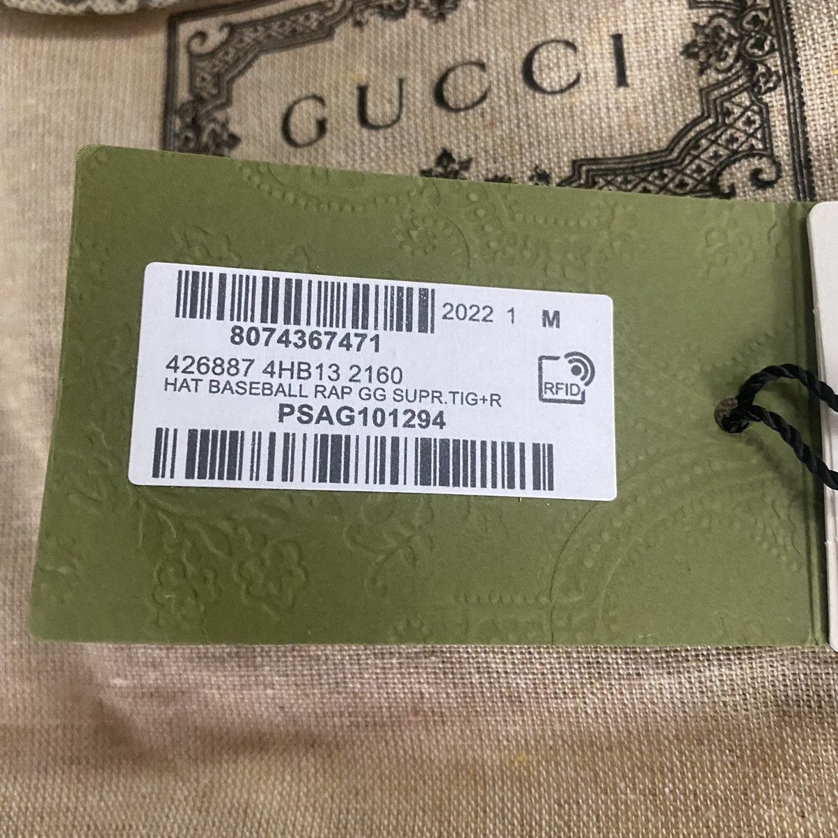 Gucci HAT BASEBALL RAP GG SUPR. TIG+R Size ONE SIZE - 9 Thumbnail