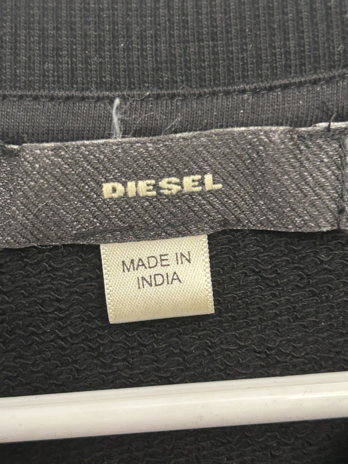 Diesel Vintage black DIESEL y2k black sweatshirt XXS Size US XXS / EU 40 - 6 Thumbnail