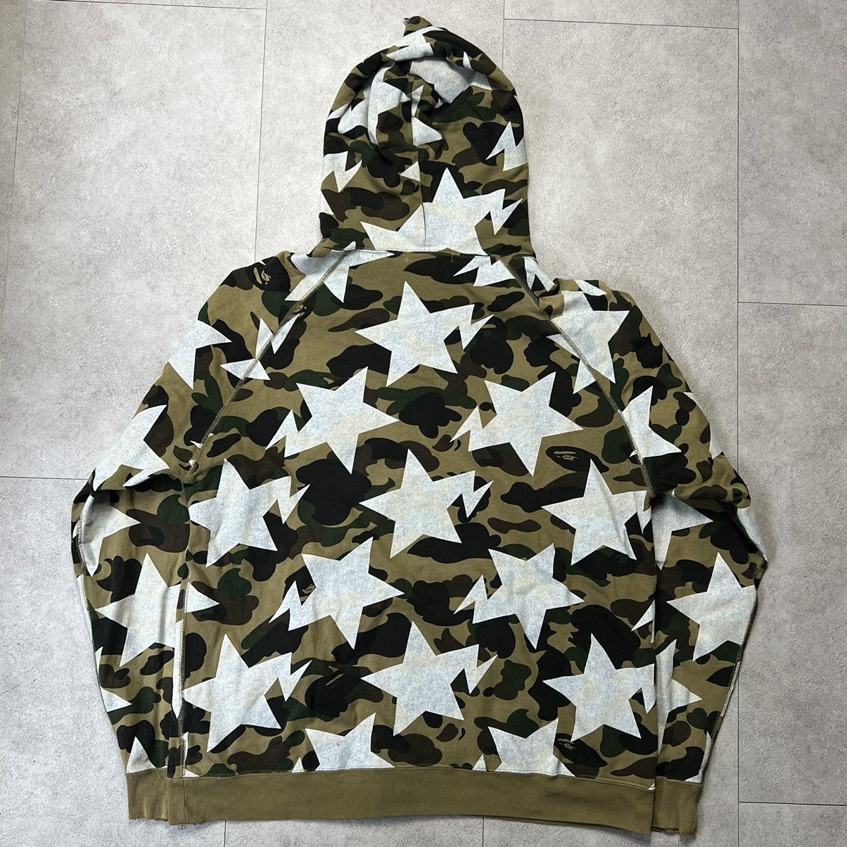 Bape Bape Sta Pattern Camo Full Zip Hoodie Size US L / EU 52-54 / 3 - 2 Thumbnail