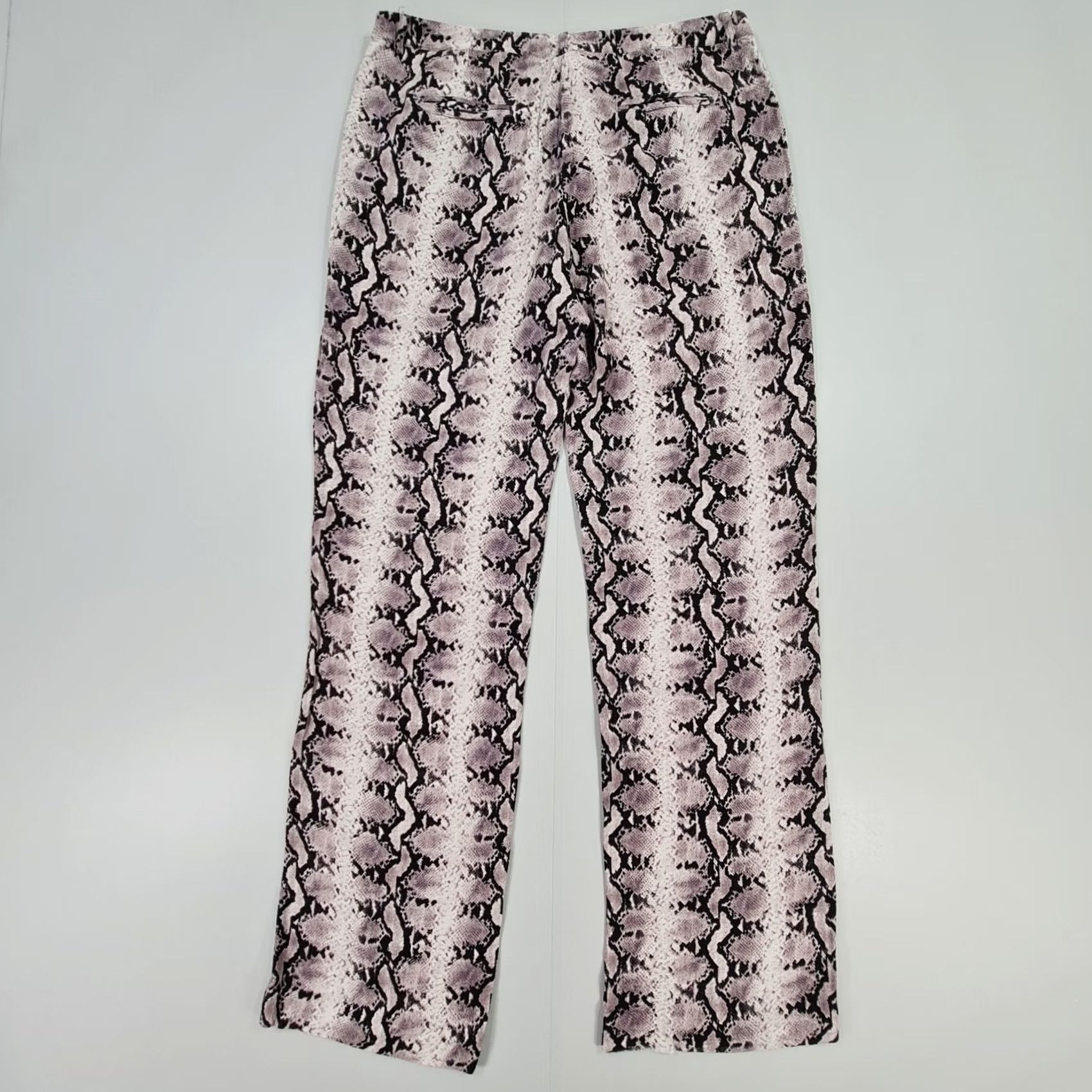 ba&sh ba&sh Trousers Women Grey Snake Pattern Casual Dress Pants Regular Size 1 Straight Leg Pockets Size 25" / US 0 / IT 36 - 5 Thumbnail
